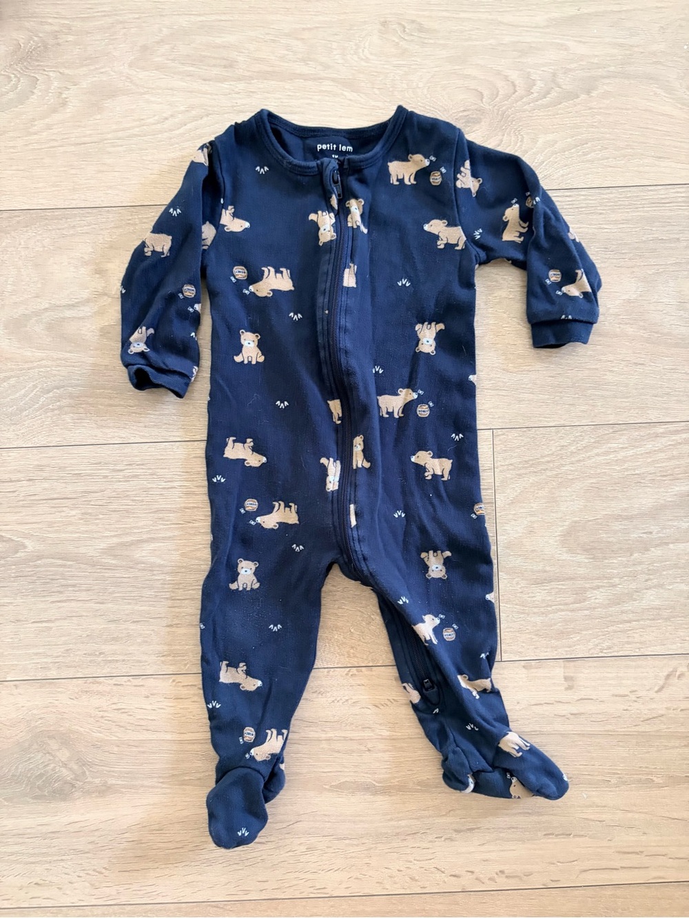3/$15 Little Cub Print Sleeper | Petit Lem - Picture 4 of 5